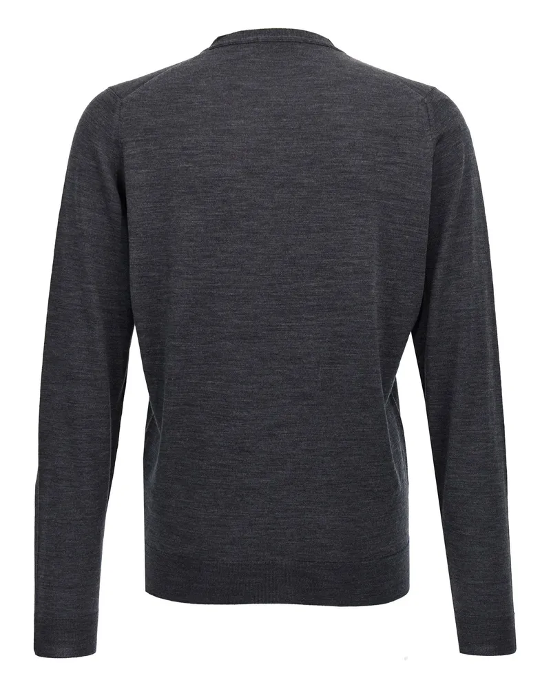 John Smedley Petworth Cardigan — Charcoal Charcoal