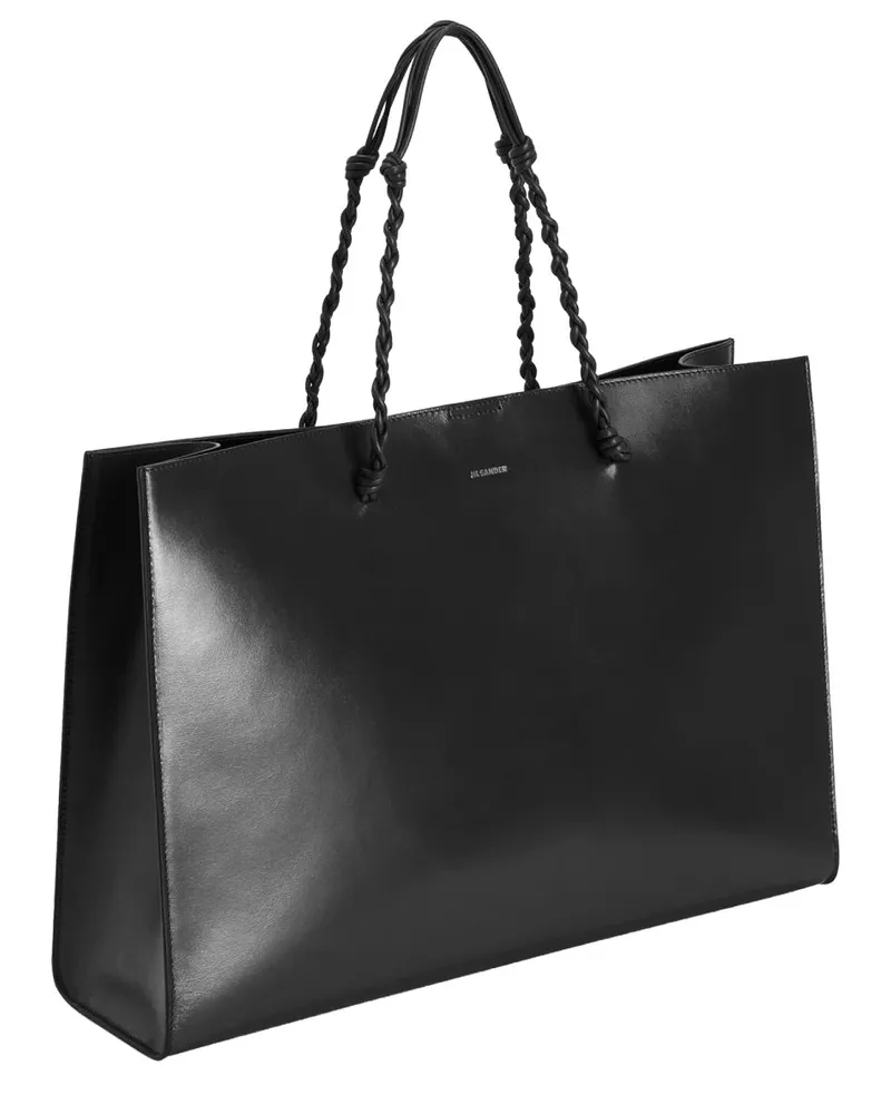 Jil Sander Women's Leather Tote Bag Black Shoulder Black