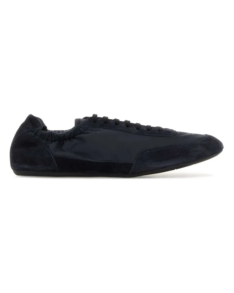 Prada Men's Lifestyle Leggero Sneaker Navy Nylon Suede Navy