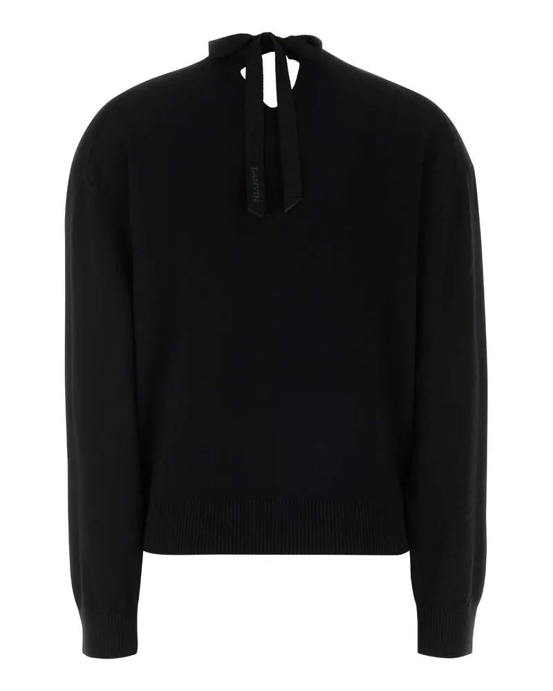 Lanvin Women Black Wool Blend Sweater Maglie Black