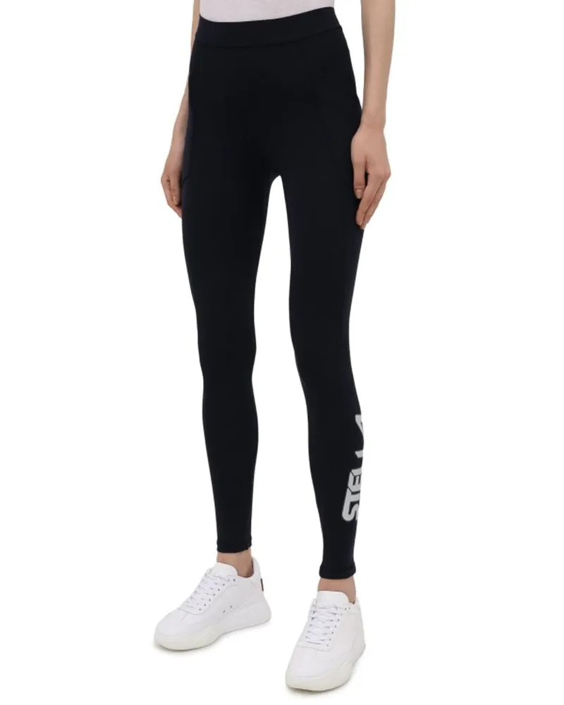 Stella McCartney High-Waist Polyamide Leggings — Black Black
