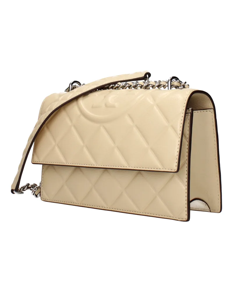 Tory Burch Women's Beige Leather Crossbody Bag Beige