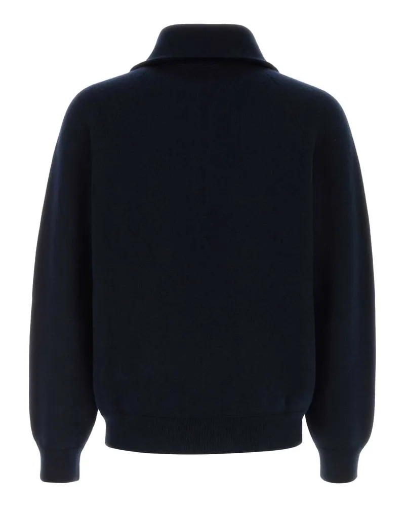 Prada Virgin Wool Blend Sweater — Navy Navy