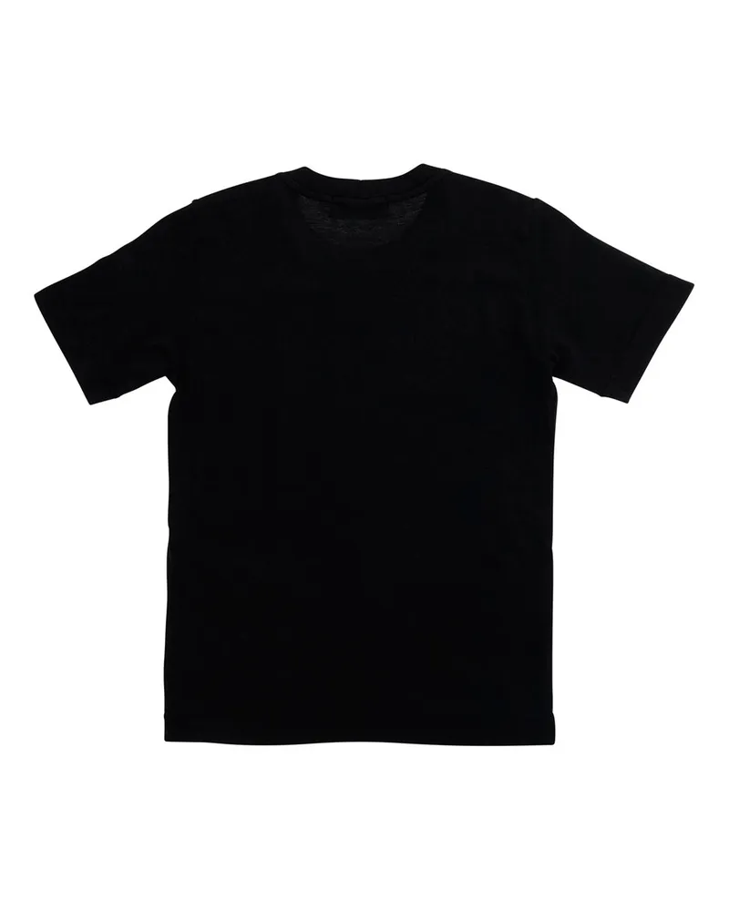 Stone Island Boys' T-Shirt Black Cotton T-Shirts And Polos 