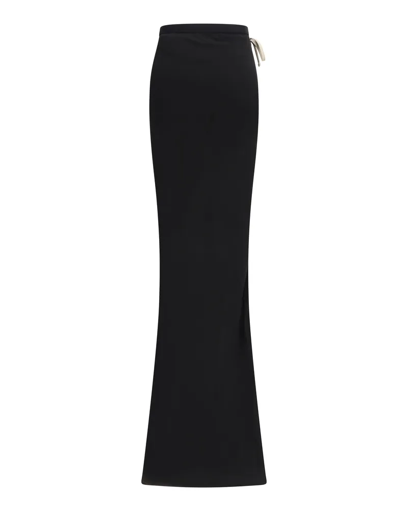 Moncler Women Long Skirt  Black Cotton Black
