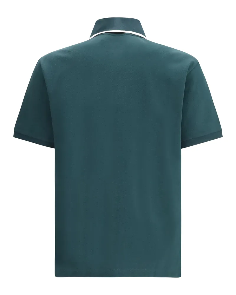 Gucci Men's Cotton Polo Petrolium-Mix Upper: Shirts Petrolium/mix T-shirts And Polos Green