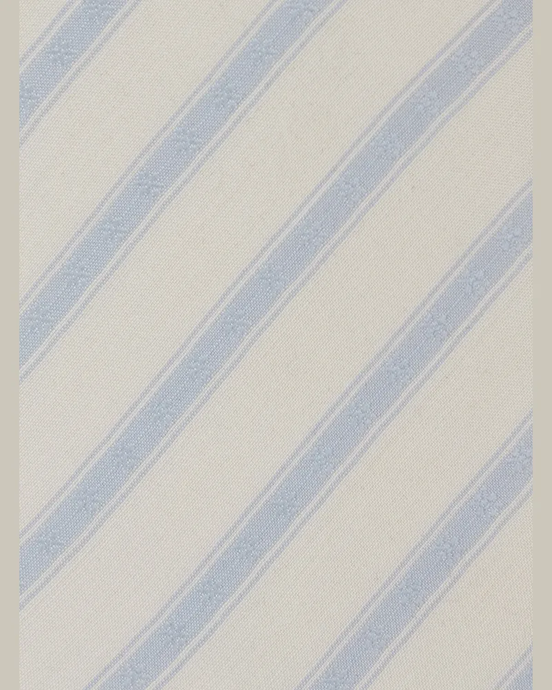 Saint Laurent Silk Stripe Bow Tie — Beige Beige