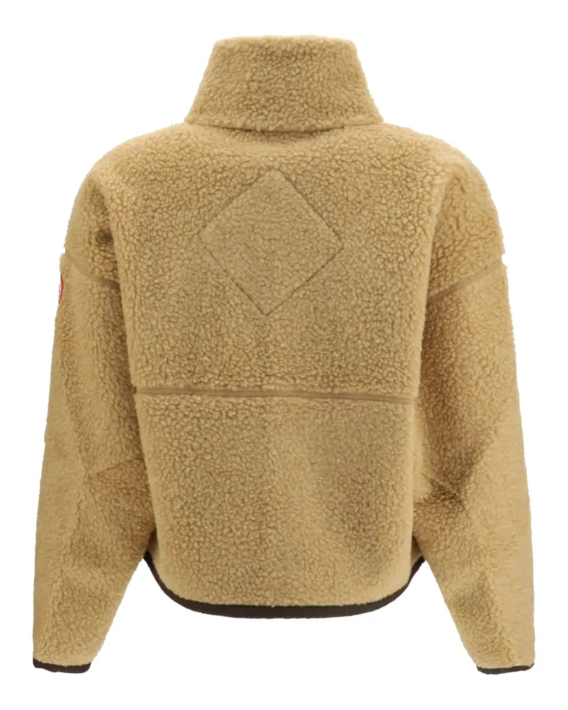 Canada Goose Women's Simcoe Zip Sweatshirt Ecru Beige-Terra-Beige Écru-Terra Down Jackets Beige/terra-beige Écru/terra Coat Beige