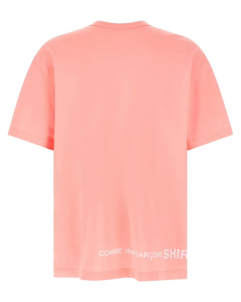 Comme des Garçons Men's Multicolor Cotton T-Shirt Pink