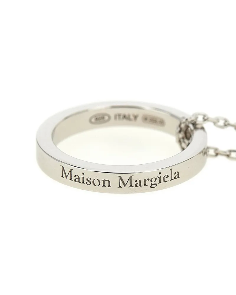 Maison Margiela Ring Pendant Necklace — Silver Silver