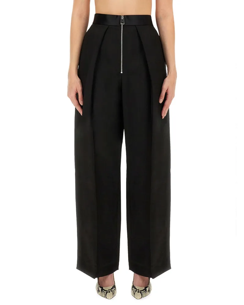 KHAITE Viscose Blend Trousers — Black Black