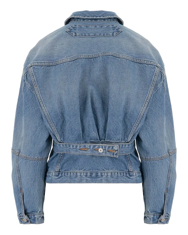 Jacquemus 100% Cotton Denim Jacket — Blue Blue