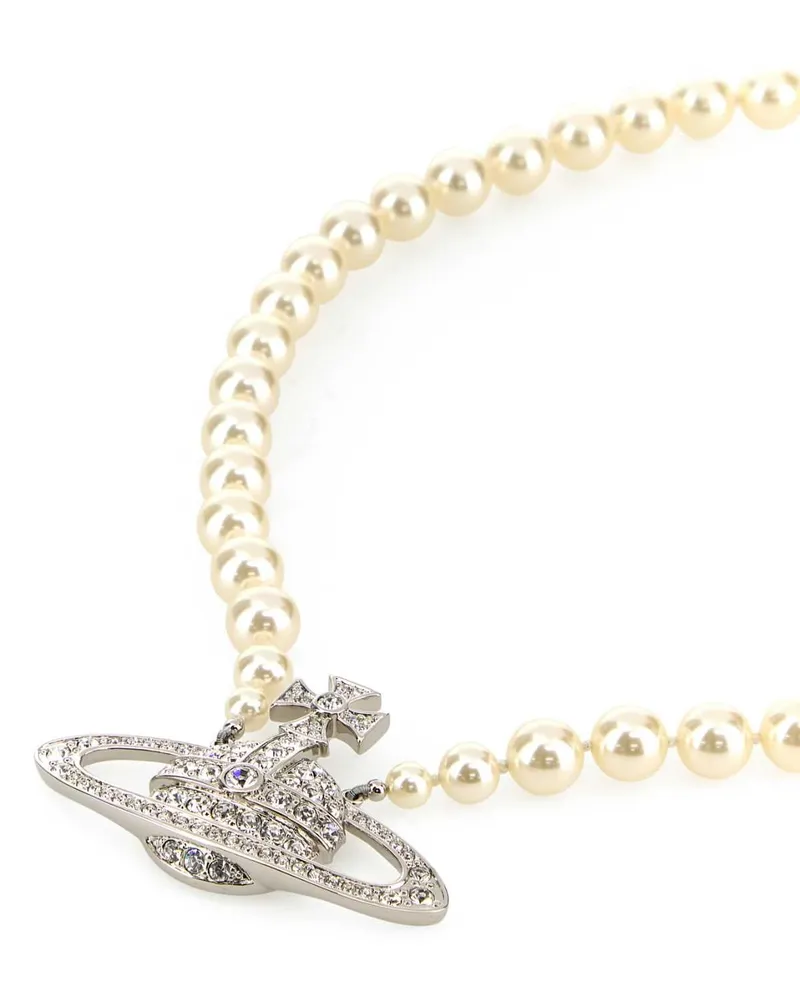 Vivienne Westwood Relief Necklace — White White