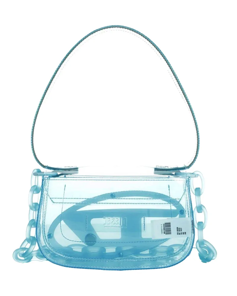 Diesel Women's Shoulder Bag 1dr Blue Tpu Thermoplastic Polyurethane Handbags Hand Blue