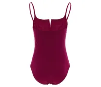 One-Piece Swimsuit — Burgundy