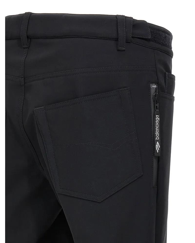 Balenciaga Waterproof Flared Trousers — Black Black