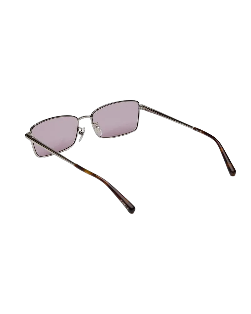 Furla SFUB18 Metal Rectangle Sunglasses — Pink Pink