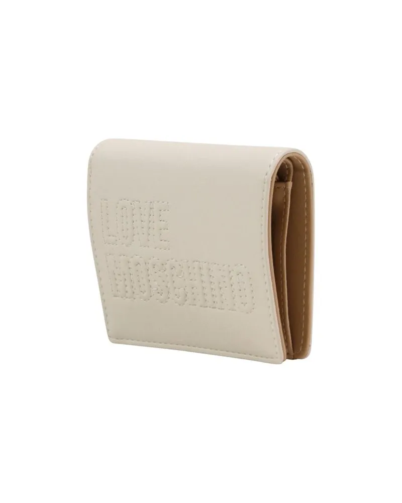 Moschino Women's Beige Polyethylene Wallet Beige