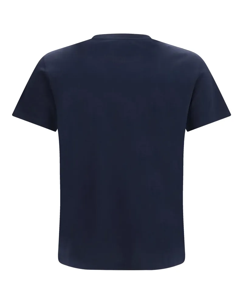 Valentino Garavani Men Cotton Vlogo T-Shirt Navy T-Shirts And Polos Navy
