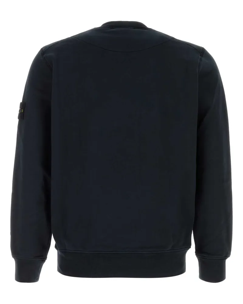 Stone Island Men's Midnight Blue Cotton Sweatshirt Exterior: Felpe Sweater Navy