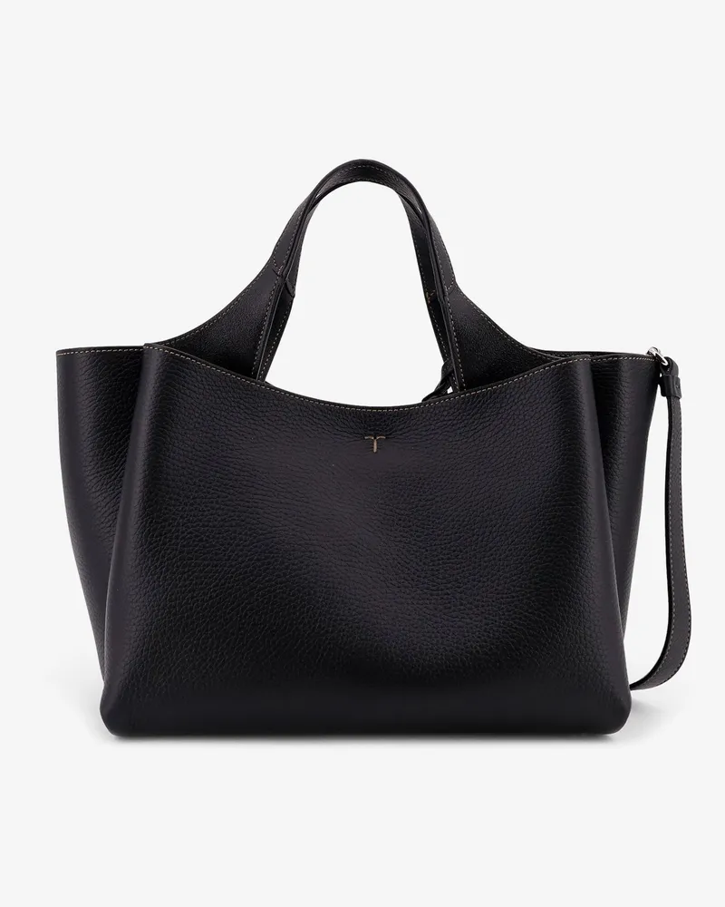 TOD'S Women's Leather Shoulder Bag Black Black