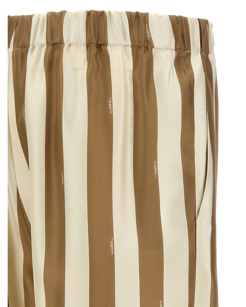 Fendi Men's Beige Silk Bermuda Shorts Beige
