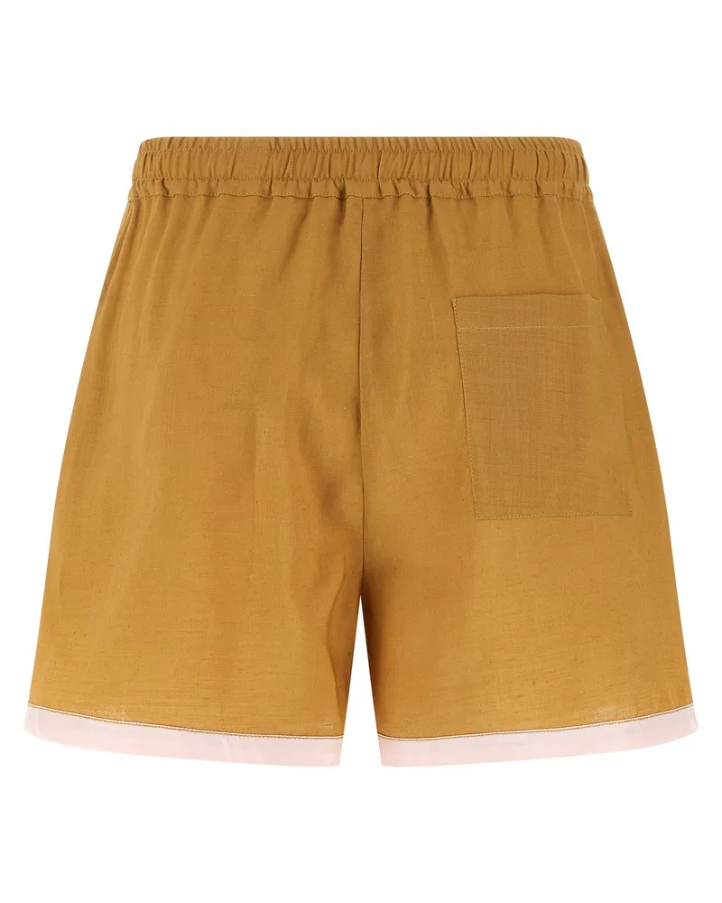 Marni Linen Boxer Shorts — Gold Gold