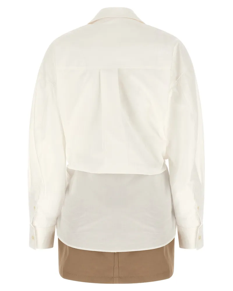Alexander Wang Pre-Styled Wrap Dress — White White
