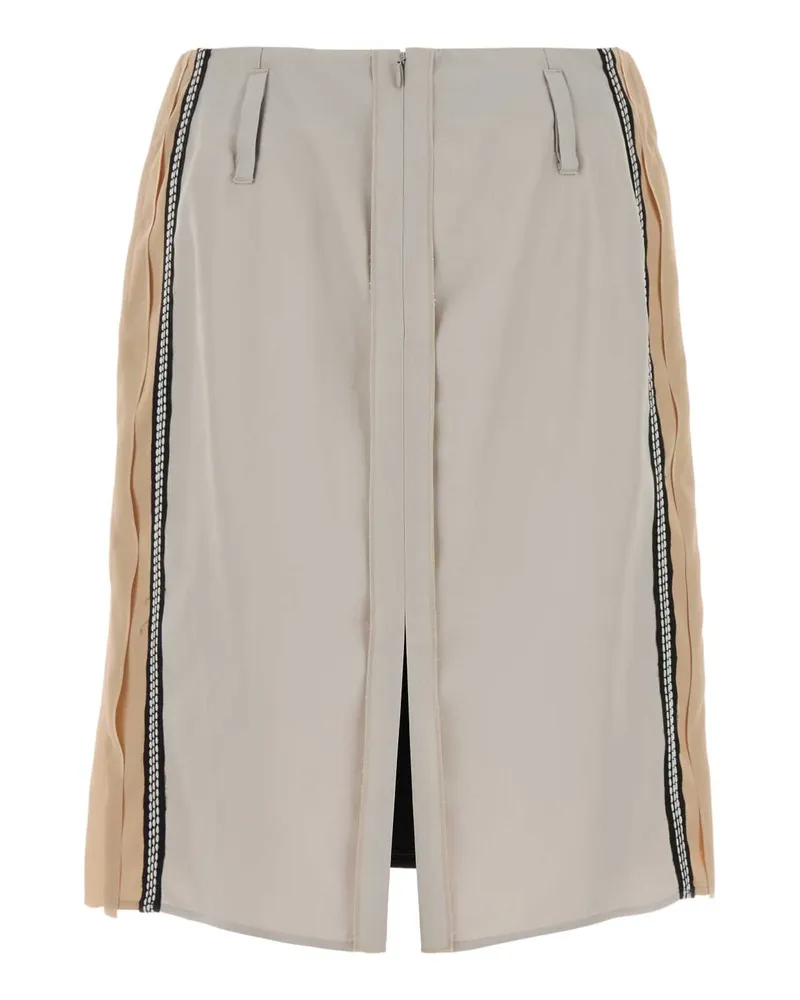 Marni Scalloped-Detail Cotton Skirt — Black Black
