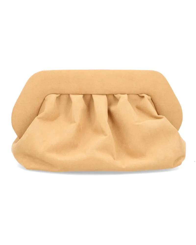 THEMOIRÈ Women's Bios Clutch Bag Beige Recycled Polyester Beige