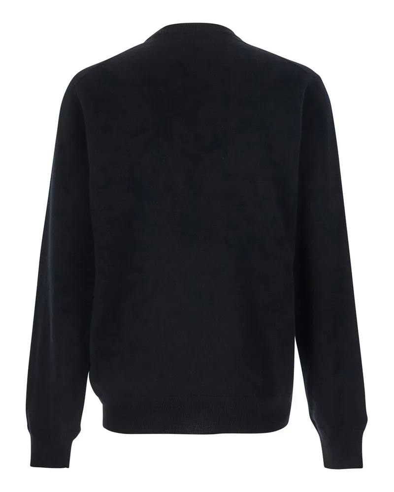 Dolce & Gabbana Virgin Wool Crew Neck Sweater — Black Black