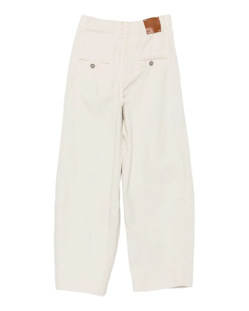ALYSI Corduroy-Effect Trousers — White White