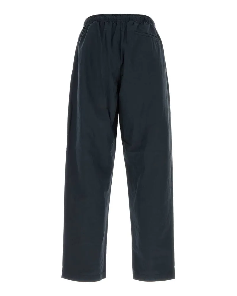 Prada Men's Navy Blue Cotton Blend Pant Bleu Exterior: Linen Pantaloni Trousers Navy