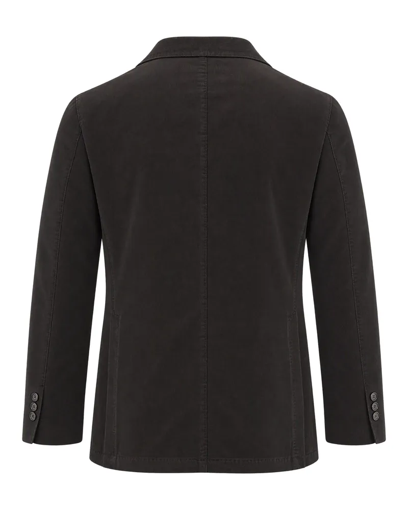 Luigi Bianchi Mantova Cotton Blazer — Black Black