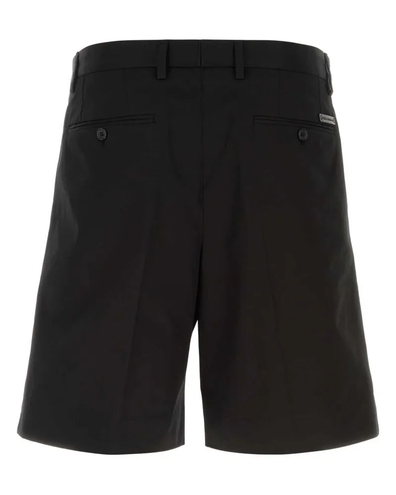 Dolce & Gabbana Men's Black Stretch Cotton Bermuda Shorts Nero Co Ea Black