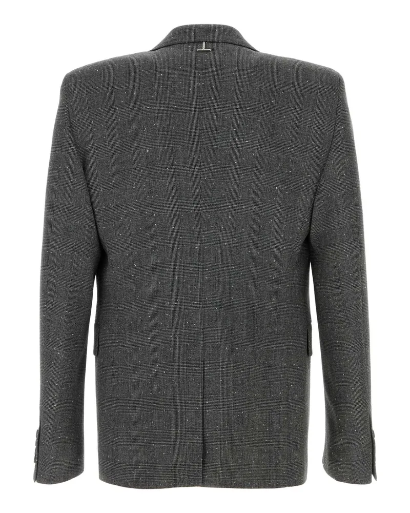 Alexander McQueen Men's Rever Blazer Gray Wool Blazers Gray