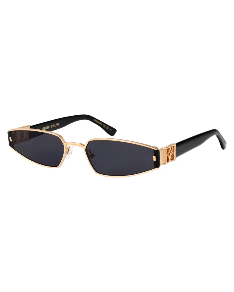Dsquared2 Women's Sunglasses Rose Gold Metal Rose