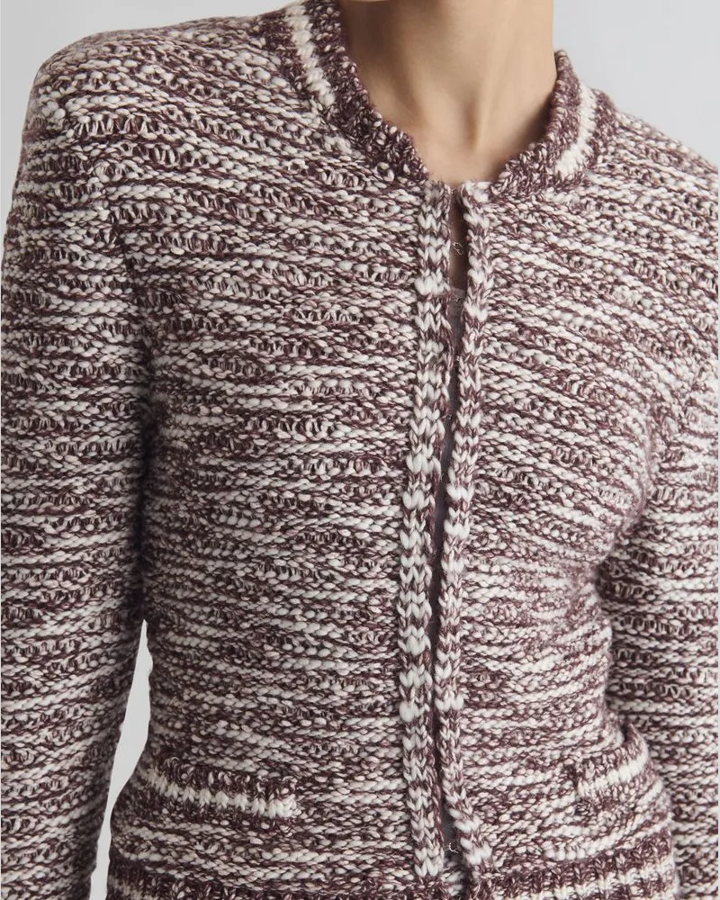 IRO Textured Knit Cardigan — Brown Brown