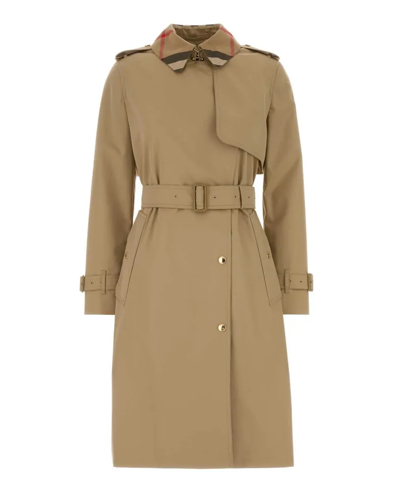 Burberry Sandridge Trench Coat — Beige Beige