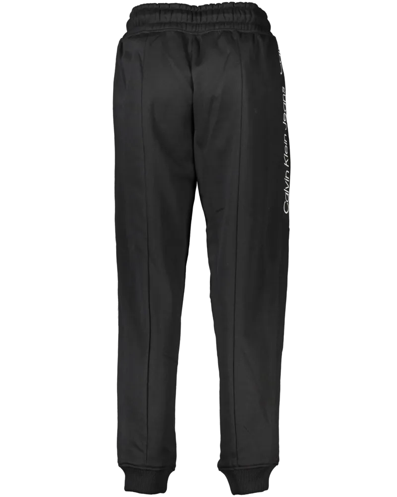 Calvin Klein Fleece-Lined Polyester Joggers — Black Black