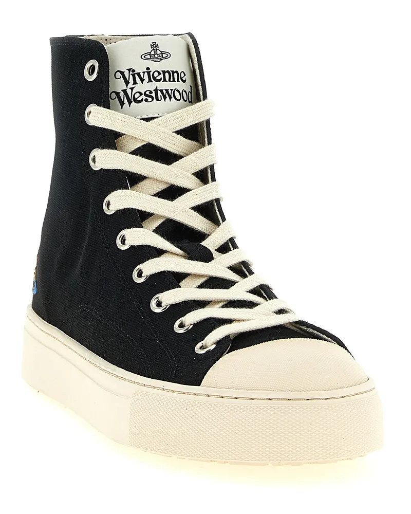 Vivienne Westwood Plimsoll High-Top Sneaker — Black Black