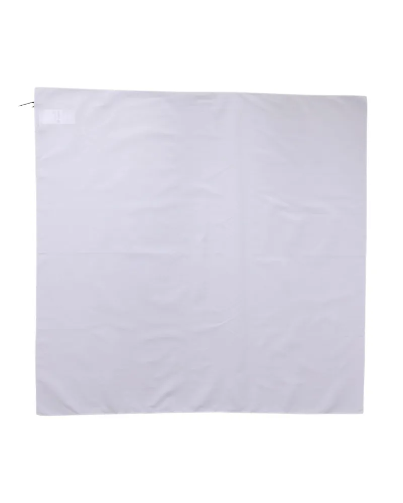 Dolce & Gabbana Women's White Cotton Wrap Square Shawl Stole 71cm X 70cm Scarf White