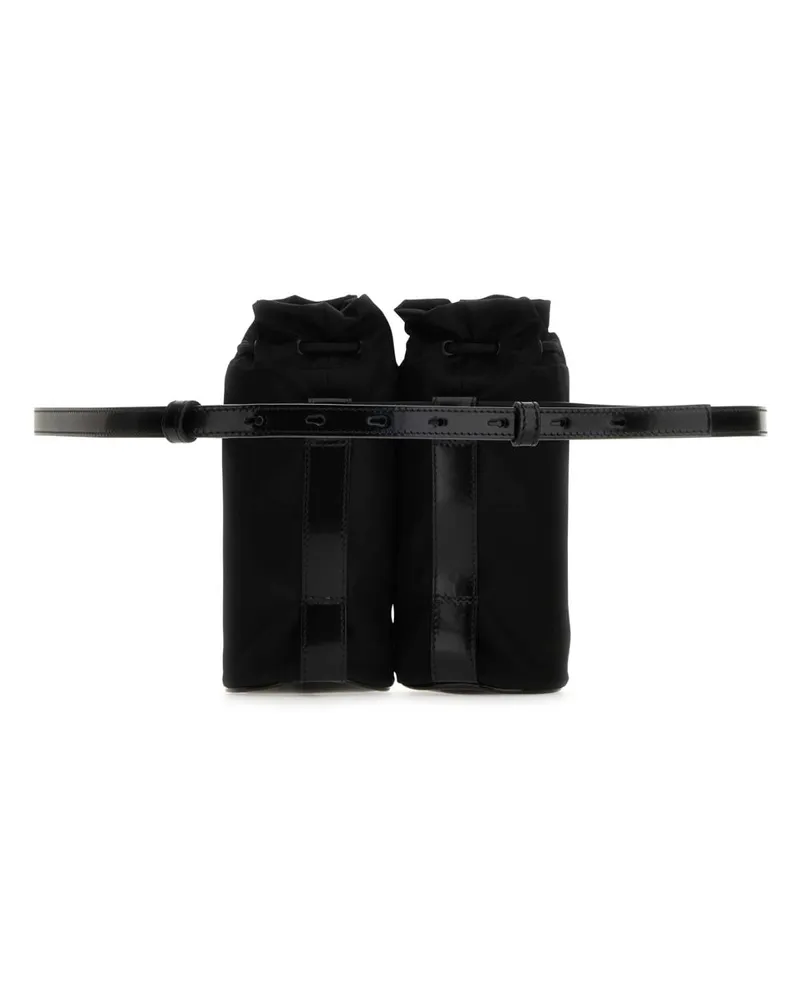 Ferragamo Men's Black Econylâ® Belt Bag Nero Borse A Tracolla Black