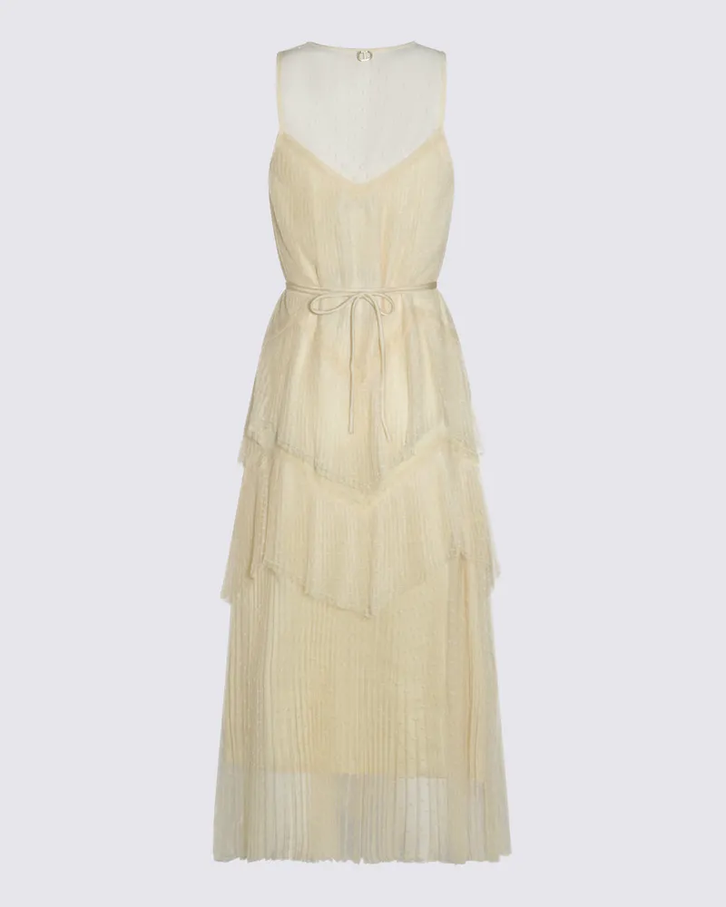 Twin-Set Women's Dresses Vanilla _pl Beige