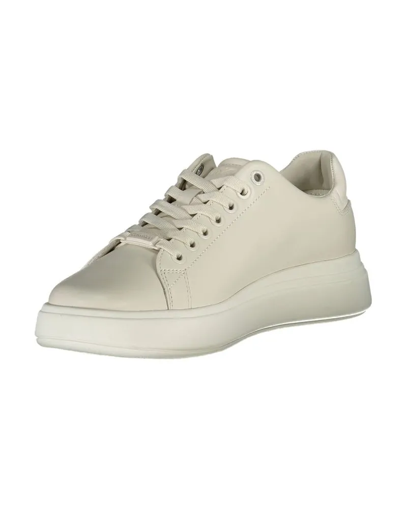 Calvin Klein Leather Sneaker — Beige Beige