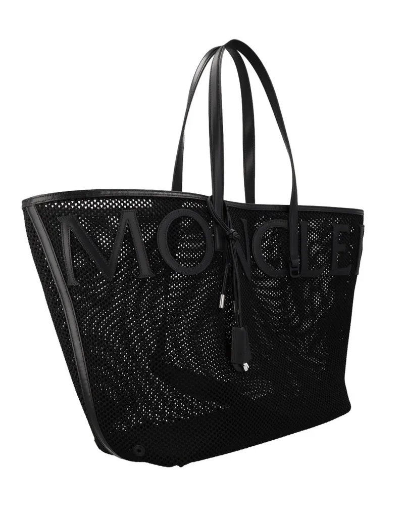 Moncler Women's Very Large Polyamide Tote Bag Black Handbags Hand Black