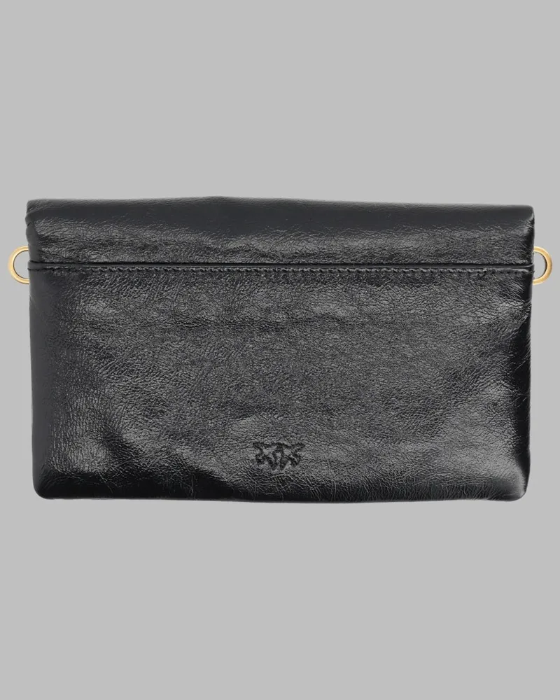 Pinko Women's Clutch Bag Black Calf Leather Black