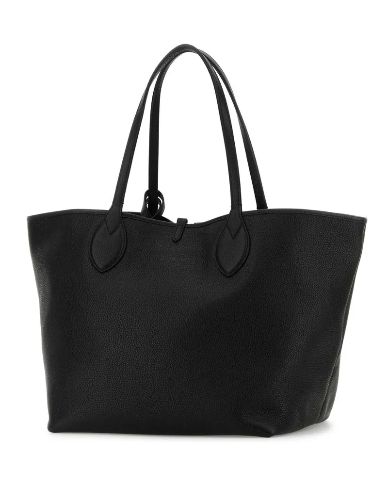 Gucci Women's Black Leather Reversible Shopping Bag Borse A Mano Black