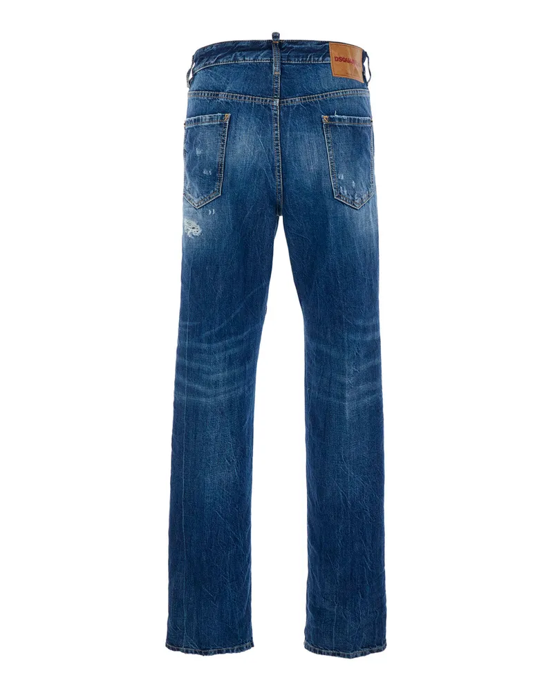 Dsquared2 Men's Jeans 642 Blue Denim Cotton Blue