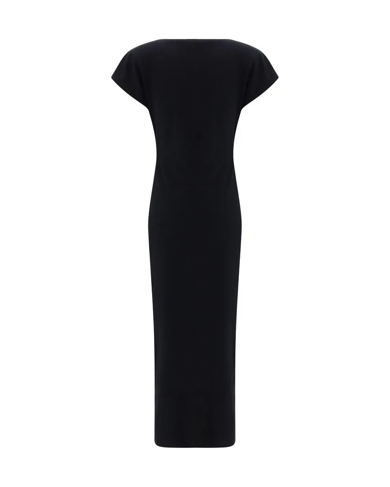 Isabel Marant Women's Black Cotton Casual Dress Black